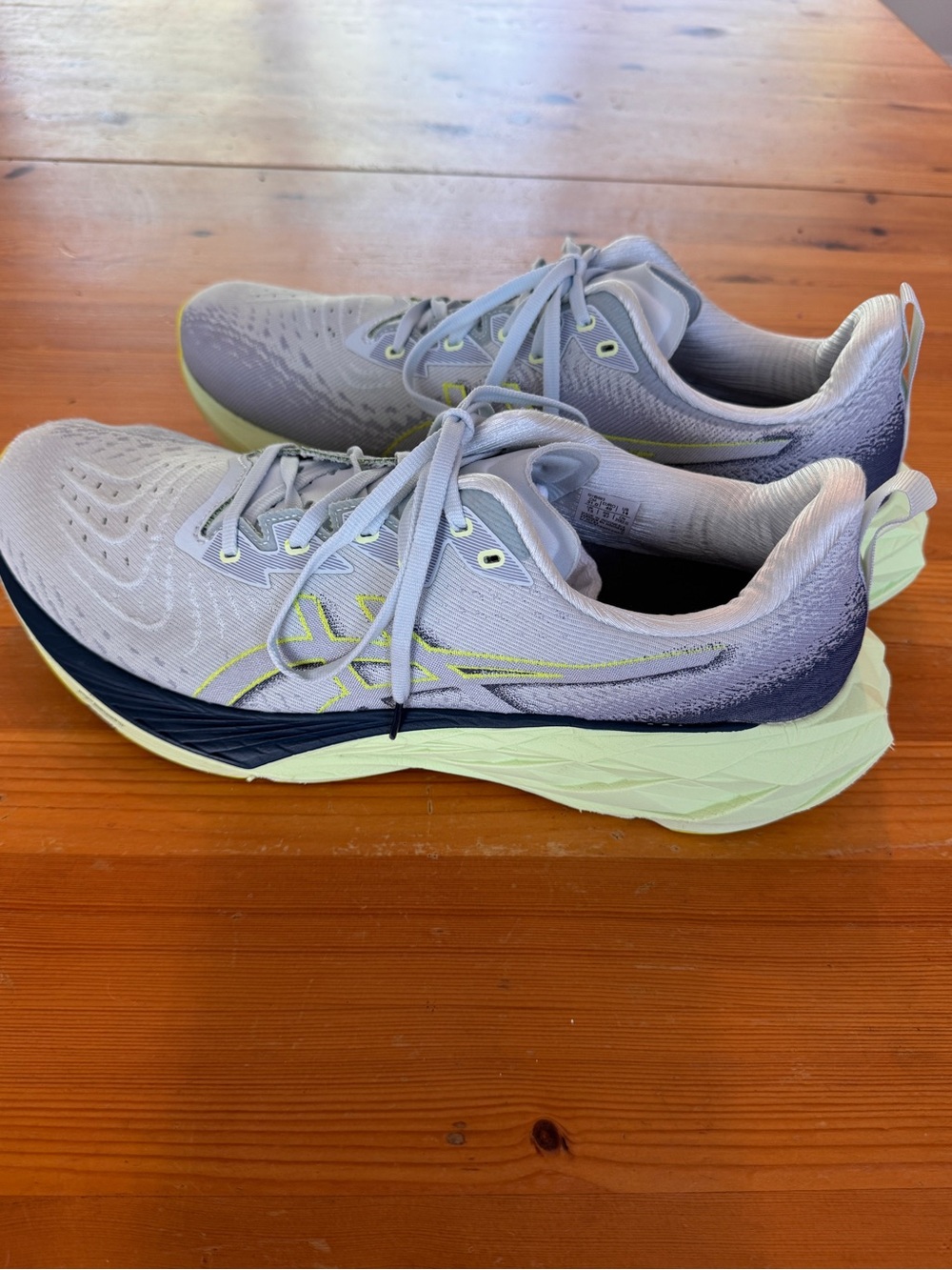 ASICS Novablast 4 in the Cool Grey/Blue Expanse